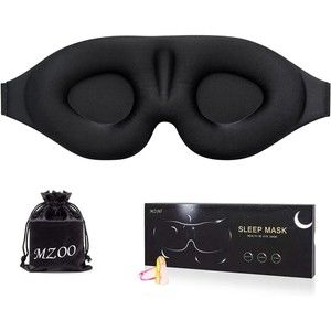 MZOO Sleep Eye Mask for Men Women, 3D Contoured Cup Sleeping Mask & Blindfold, C